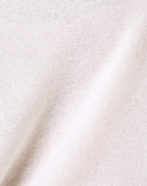 Lightweight White Cashmere Ruana Poncho for Cool Weather