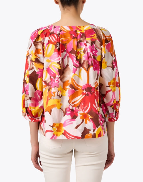 Zoe Relaxed Fit Multi Floral Print 100% Cotton Women's Top