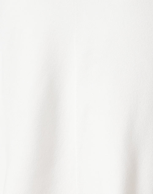 Stylish White Knit Wrap with Tab Closure for Cooler Weather