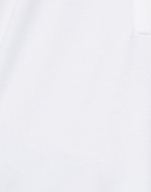 Relaxed White Viscose Stretch Henley Top for Everyday Wear