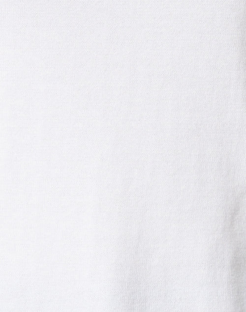Soft White Pima Cotton Boatneck Semi - Relaxed Sweater
