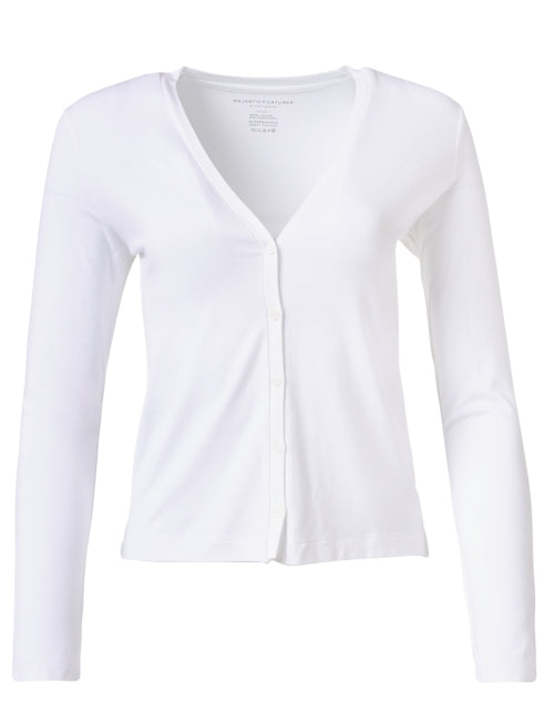 Luxurious White Cardigan with Soft Touch for a Comfortable Wear