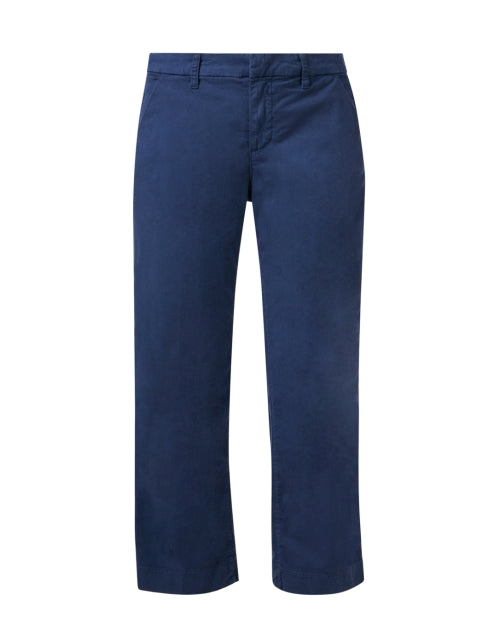Westport Lightweight Stretch Navy Cotton Cropped Chino Pant