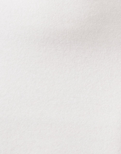 Elegant White Cut - Out Midi Cashmere Pull - On Skirt