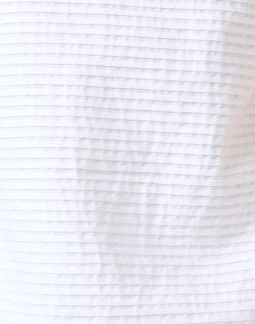 Stylish Sleeveless White Textured Cotton Women's Top