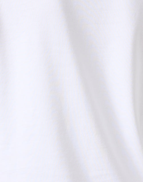 Stylish White Top with Adorable Eyelet Lace Sleeves