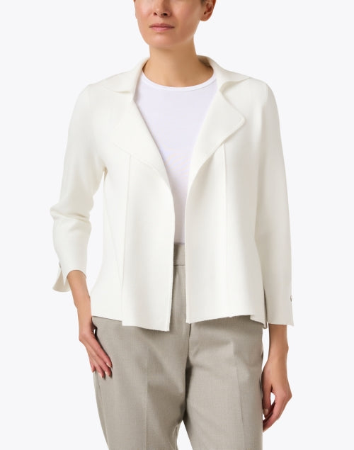 Stylish White Knitted Women's Jacket for Modern Fashion