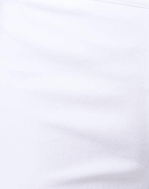High - Quality Stretchable White Wide - Leg Pull - On Pants