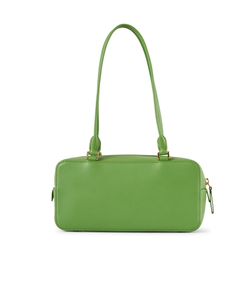 Stylish Boxy Green Leather Shoulder Bag for Trendy Outfits