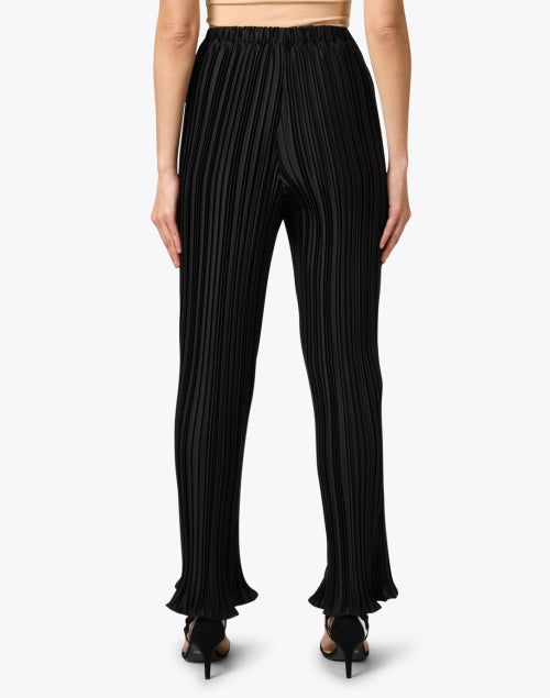 Stylish Black Plisse Women's Trousers