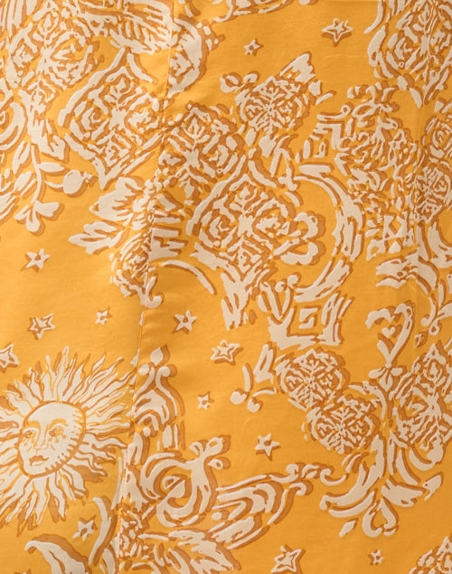 Stylish Celie Yellow Floral Print Wrap Women's Summer Dress