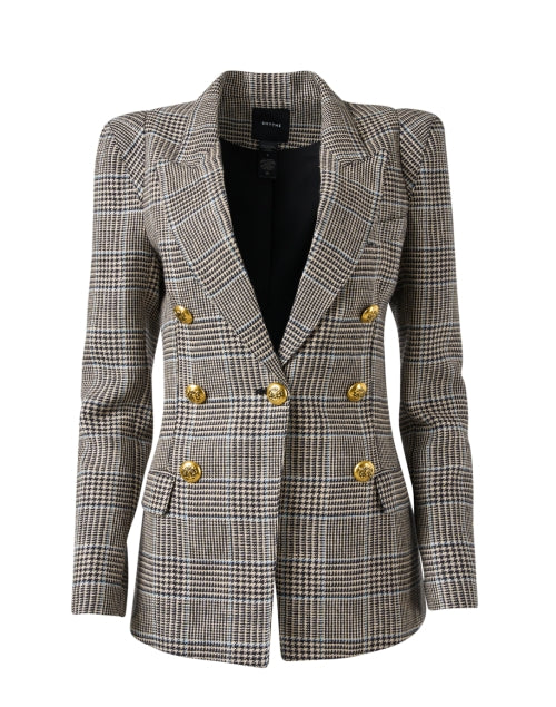 Timeless Classic Plaid Linen Men's Tailored Blazer for Weekday Wear