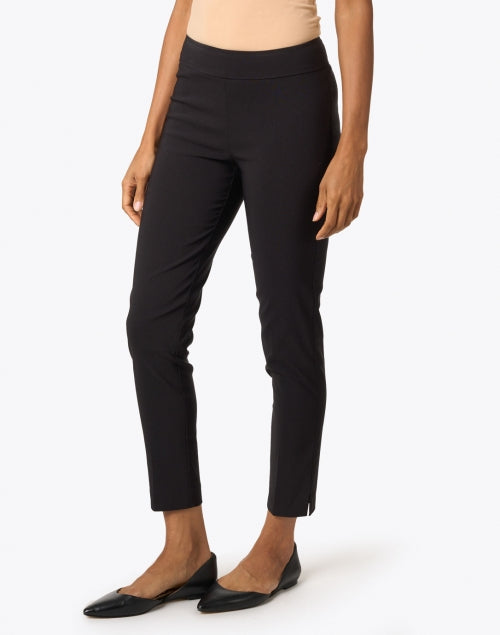 Avenue Montaigne Signature Stretch Pull - On Ankle Length Straight - Leg Black Pants for Fall