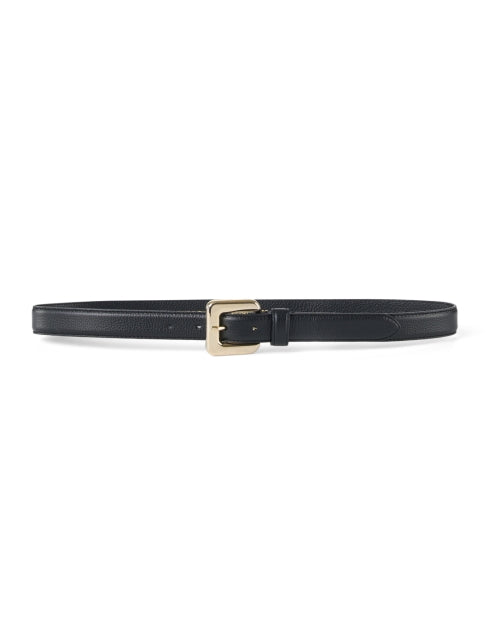 Gavazzeni Glossinia Men's and Women's High - Quality Black Leather Fashion Belt