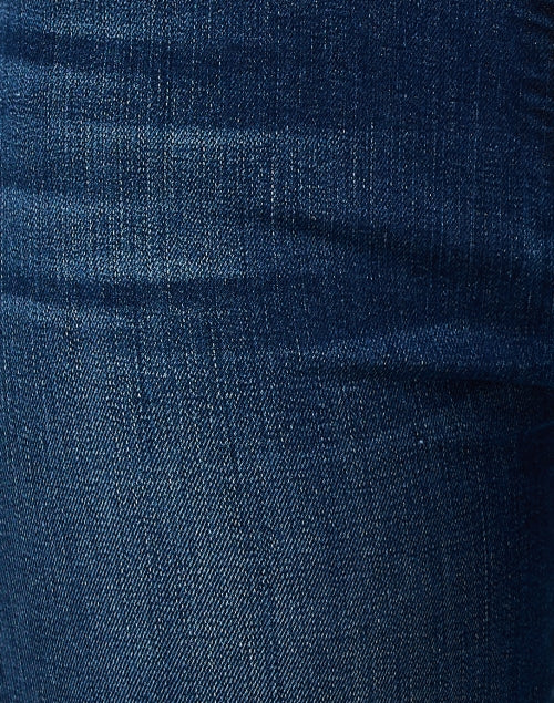 Mother's Stylish Dark Wash High-Waisted Stretch Straight Leg Ankle Jeans