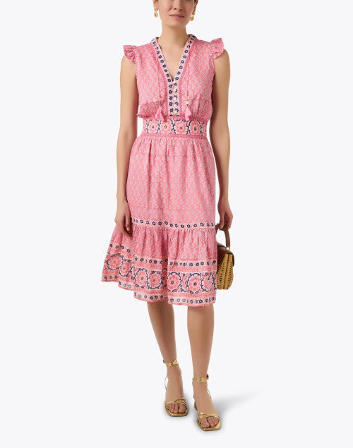 Annabelle Women's Pink Floral Print Summer Dress