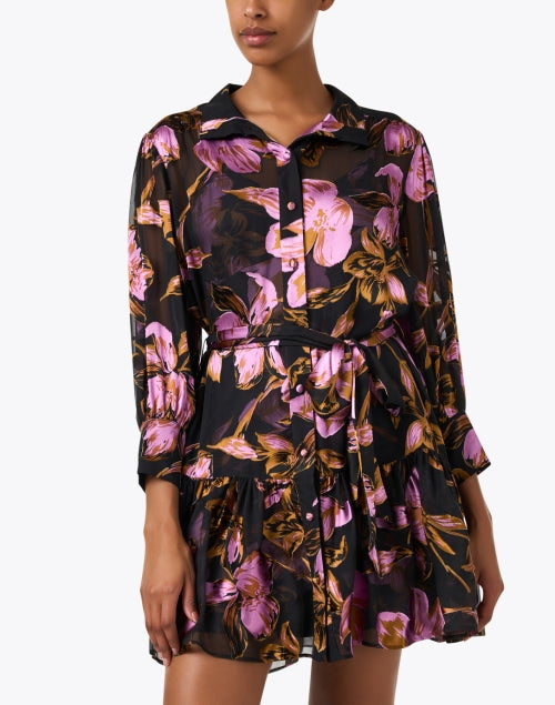 Stylish Emi Women's Pink Floral Printed Mini Dress