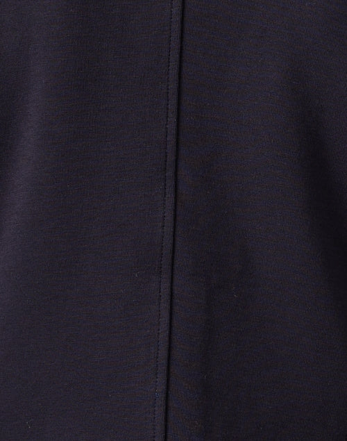 Navy Blue Knitted Collar Classic Blazer for Stylish Outfits