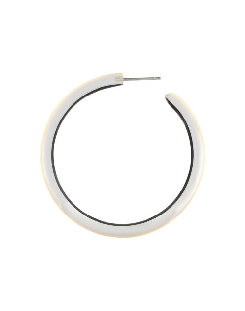 Exquisite Gold - Plated Iridescent Lucite Hoop Earrings by Alexis Bittar