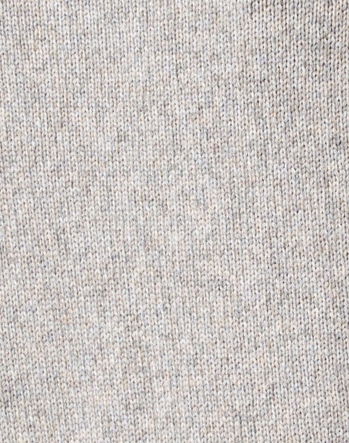 Elegant Grey Quarter - Sleeve Knit Sweater for Versatile Styling
