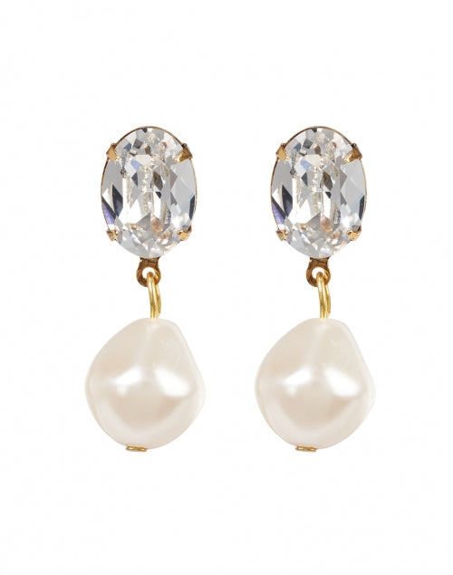Exquisite Tunis Crystal and Baroque Pearl Drop Earrings for Elegant Look