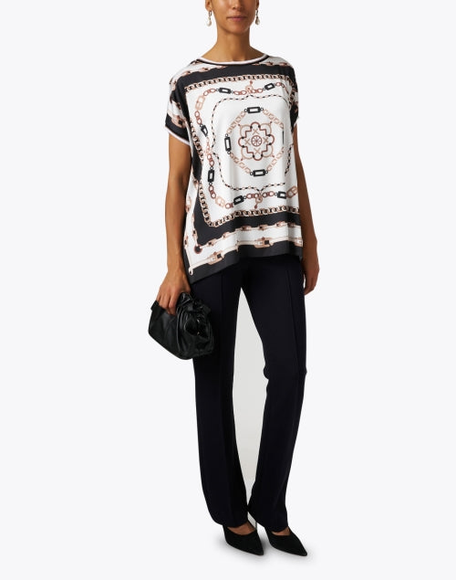 Stylish Lightweight Satin Multi - Print Scarf - Inspired Top