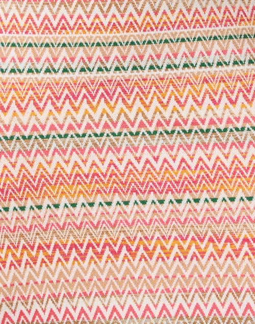 Marc Cain Multi-colored Chevron Patterned Slim - Stretch Knee - Length Women's Dress