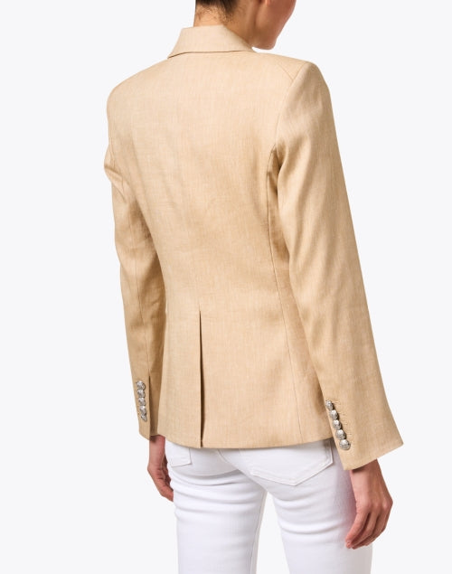 Miller Tan Linen Dickey Style Men's Fashion Jacket for All Seasons