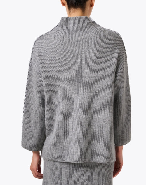 Stylish Fanfara Grey Wool Knit Sweater for Fashionable Wear