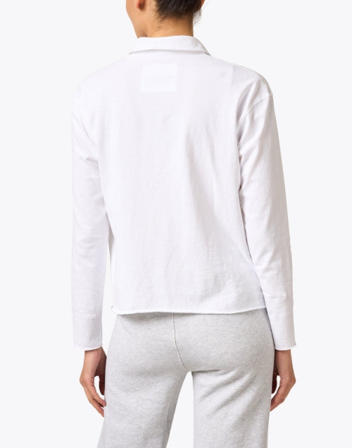 Soft White Popover Henley Top by Patrick - A Seasonless Wardrobe Staple