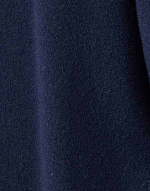 Stylish Navy-colored Wool Overcoat for New Season