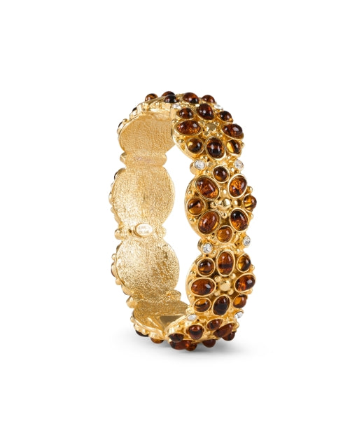 Exquisite Gold Tortoise-Style Bracelet by Kenneth Jay Lane