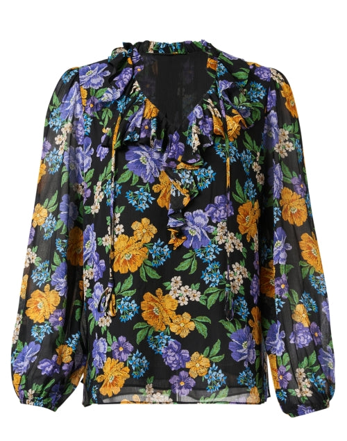 Stylish Caitlin Black Multi - Floral Featherweight Blouse