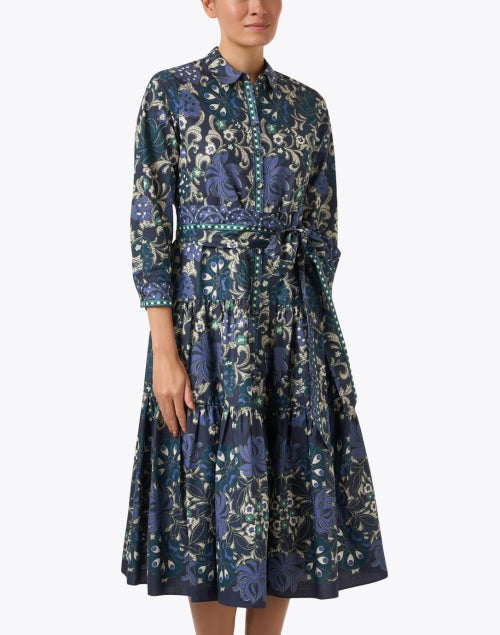 Lolita Style Blue Multi-Printed Fashion Dress