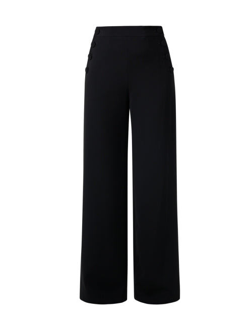 Navy Blue Max Mara Studio Rina Wide - Leg Trouser for Stylish Outfits