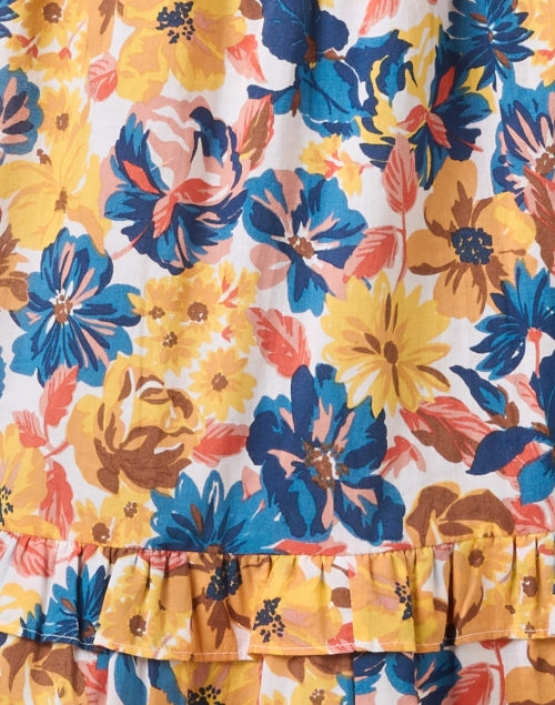 Stylish Iris Multi - Print 100% Cotton Women's Dress