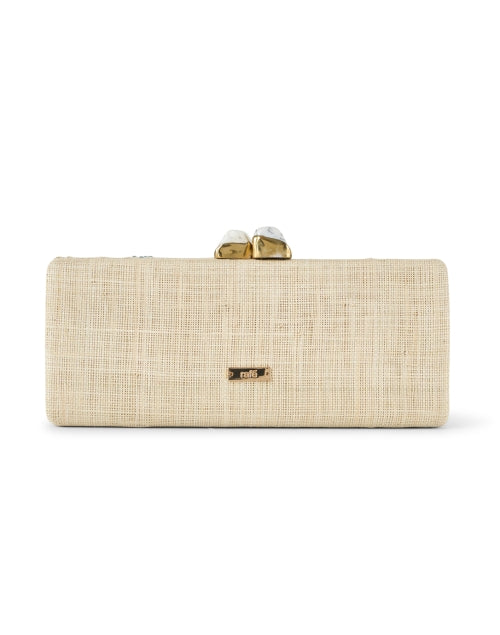 Alessandra Stylish Blue Floral Embroidered Handheld Clutch Bag