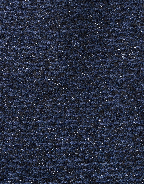 Stylish Blue Lurex Shimmer Tweed Women's Dress