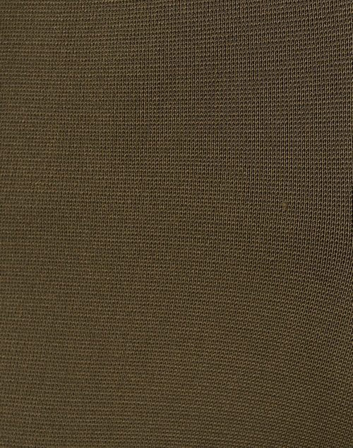 Rene Stretch Green Flare-Leg Knit Pants for Comfortable Wear