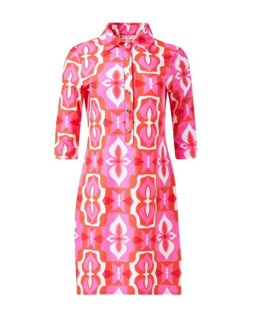 Jude Connally Susanna Women's Dress in Beautiful Pink Tile Print