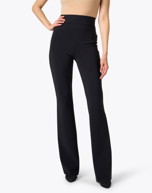Stylish High-Waisted Black Flared Women's Pants for a Chic Look