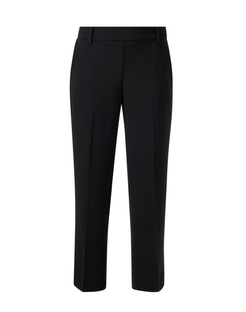 Stylish Black Pull - On Knit Tapered Pants