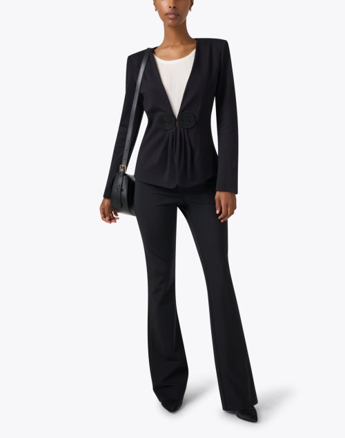 Stylish Black Stretch Jersey Men's/Women's Jacket for Work