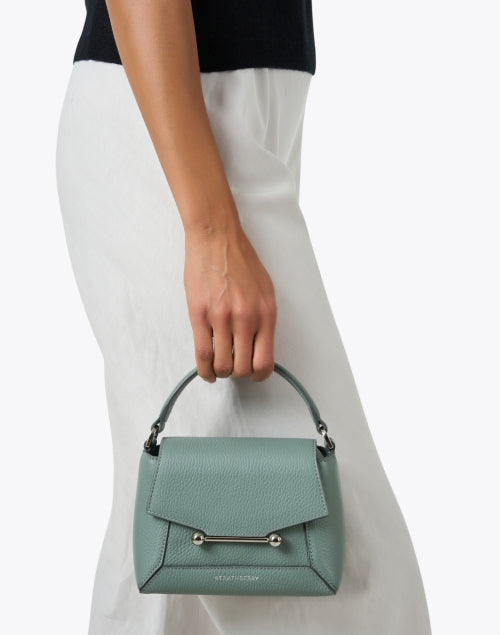 Stylish Nano Mosaic Blue Soft Leather Women's Crossbody Handbag