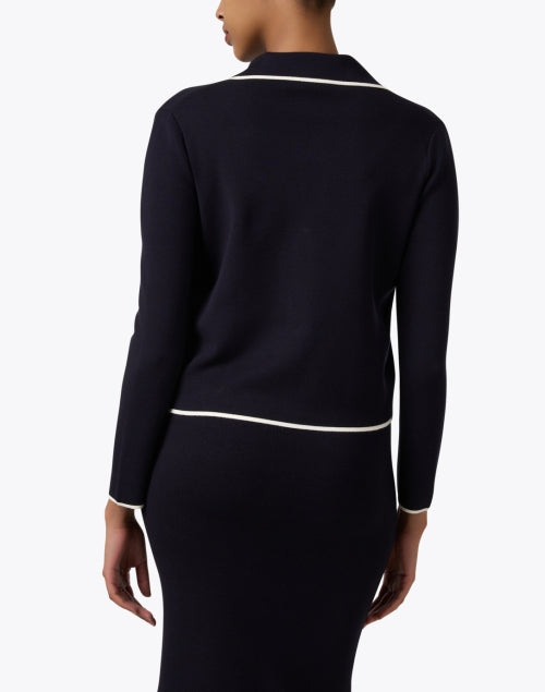 Stylish Navy Lightweight Legge Cardigan by Max Mara Studio