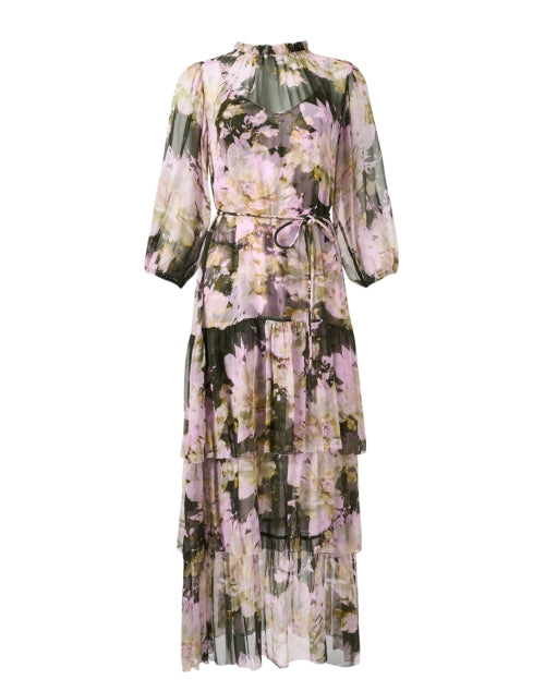 Stylish Sara Floral-Printed Silk Women's Dress