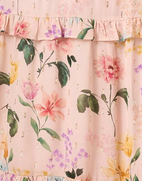 Stunning Blush Pink Floral A-Line Sleeveless Maren Dress