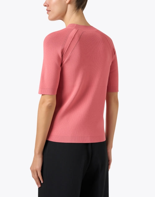 Stunning Slim-Fit Napa Pink Stretch Top for Chic Ensemble