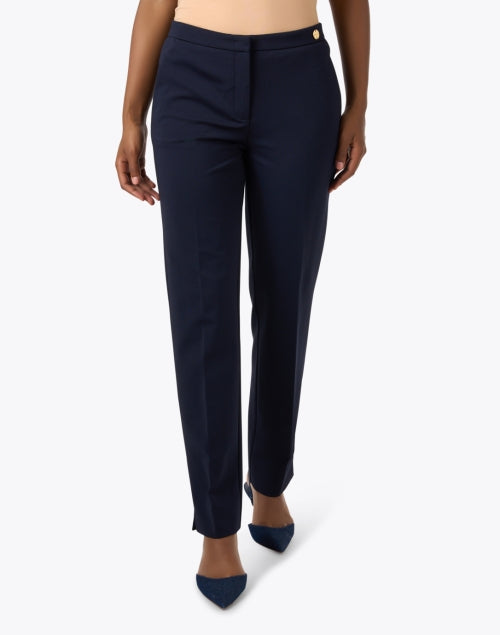 Stylish Charlotte Navy Stretch Pant for Fashionable On - the - Go Women