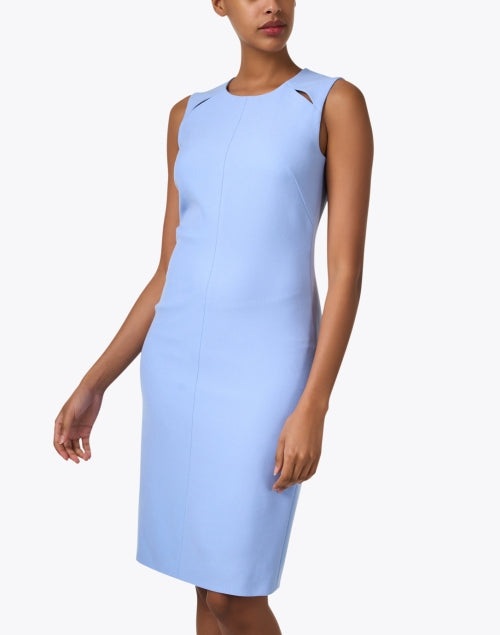 Stylish Detisana Sleeveless Blue Sheath Dress for Spring